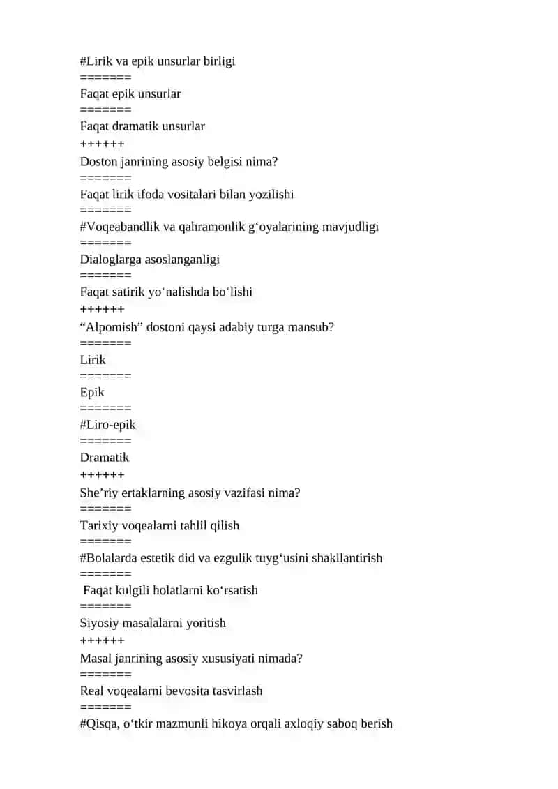 BADIIY O`QISH ASOSLARI VA BOLALR KITOBXONLIGI 7 4