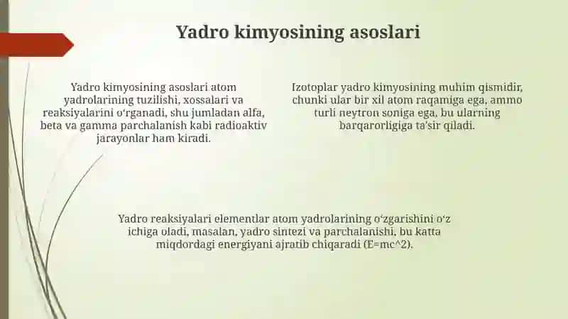 Yadro kimyosining tibbiyotdagi ahamiyati 4
