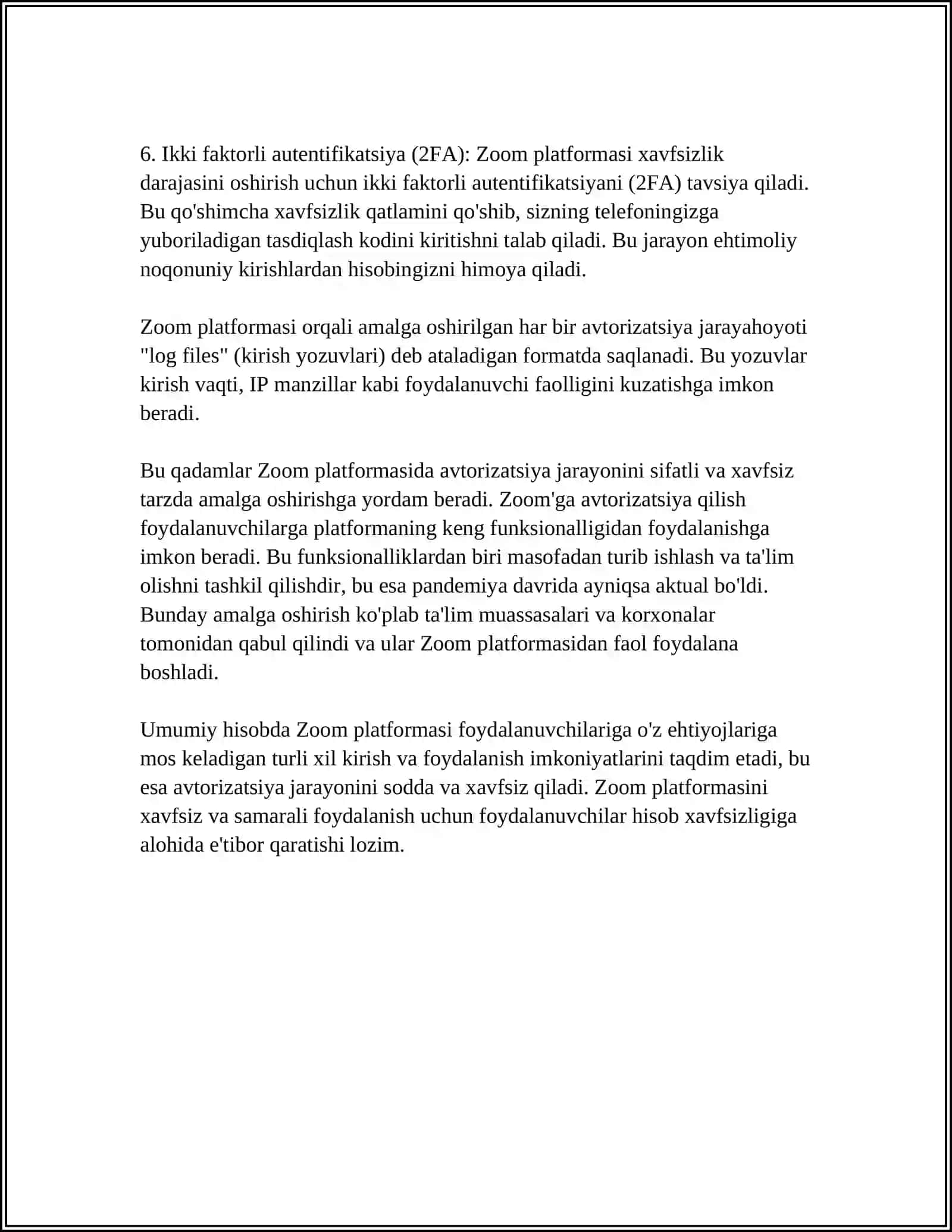 ZOOM PLATFORMASIDA KONFERENSIYA YARATISH 4