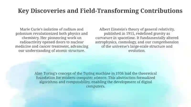 Great scientists and their contribution to science 4