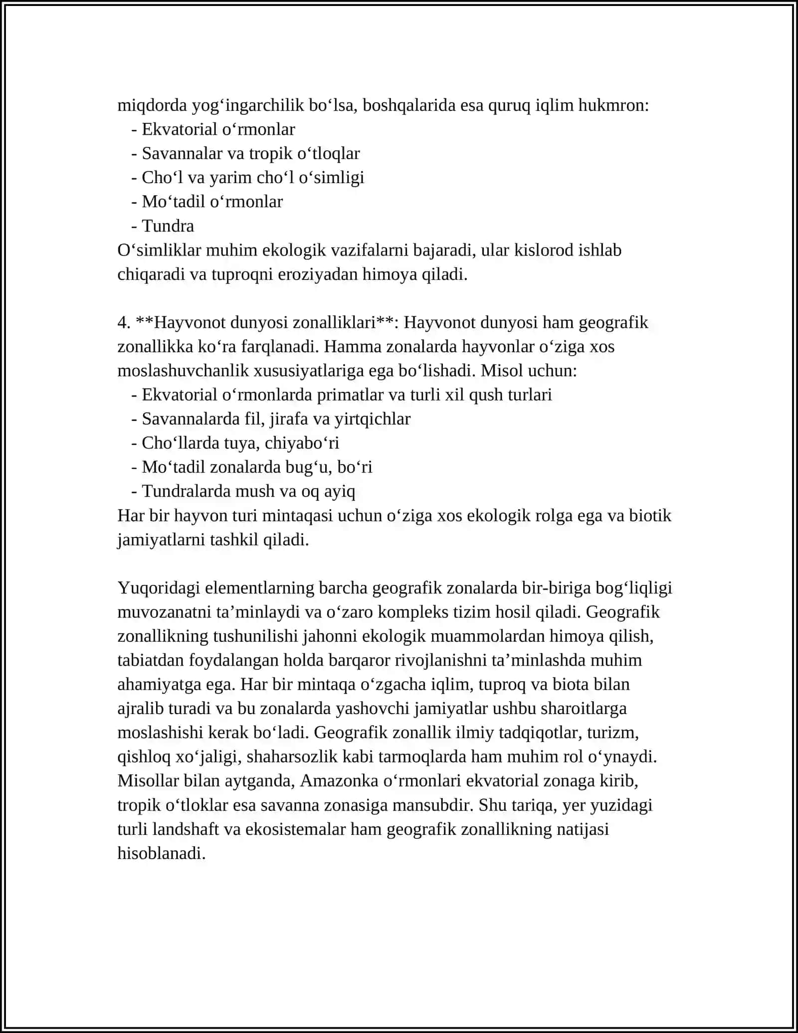 ZONALLIK VA AZONALLIK QONUNIYATLARI 4