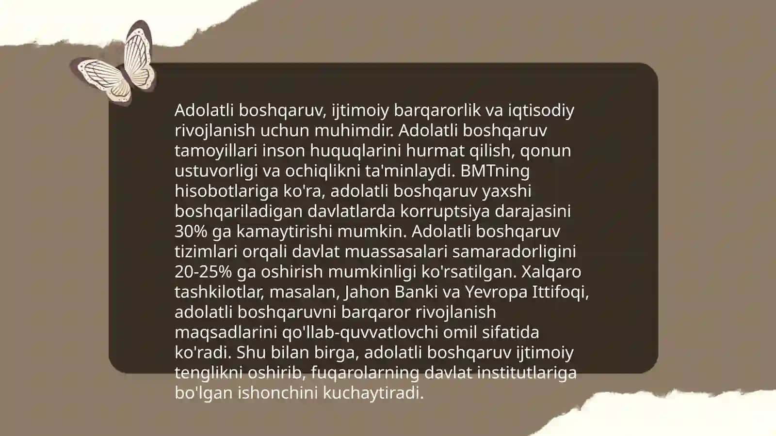 Nizommulkining siyosat noma asari bòyicha jamiyat boshqaruviga oid ğoyalar 4