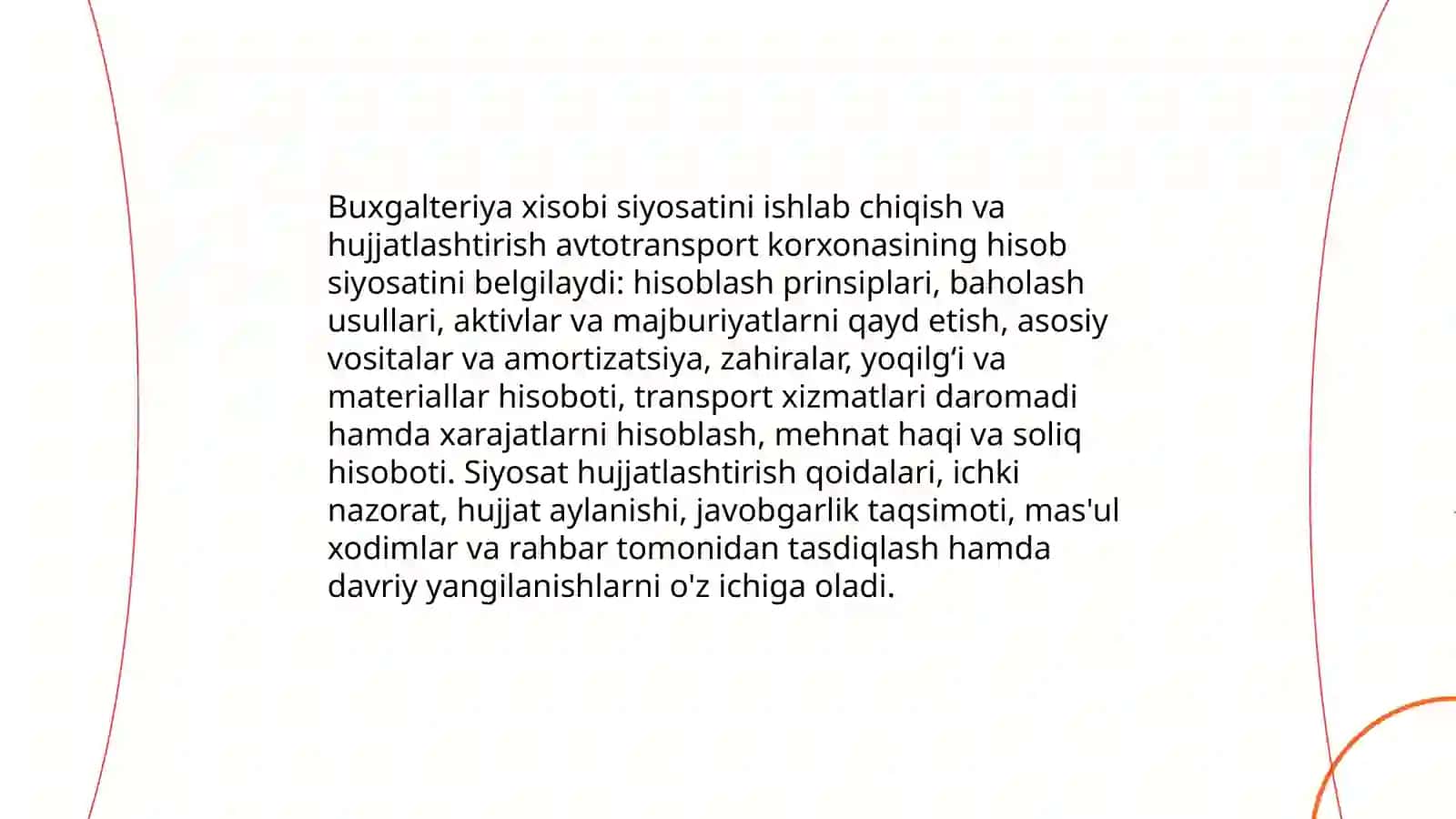 Avtotransport korxonalarida buxgalteriya xisobini tashkil qilish asoslari 4