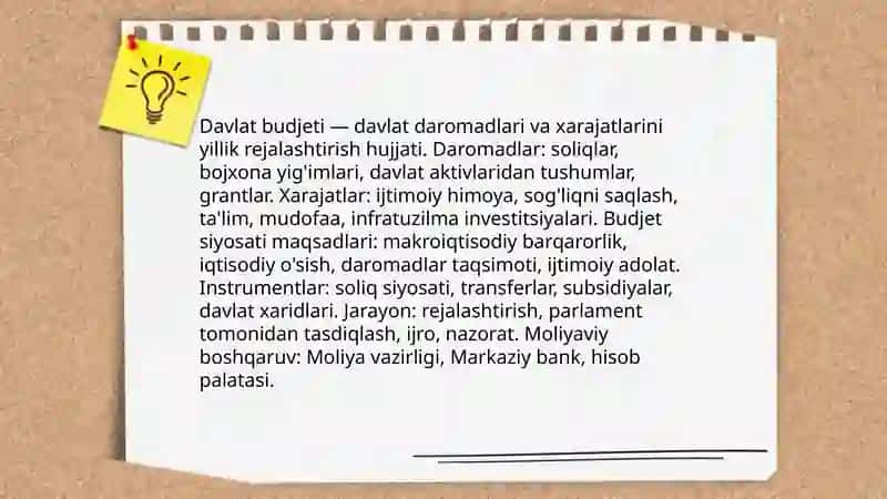 O`zbekiston Respublikasining moliya tizimi 4