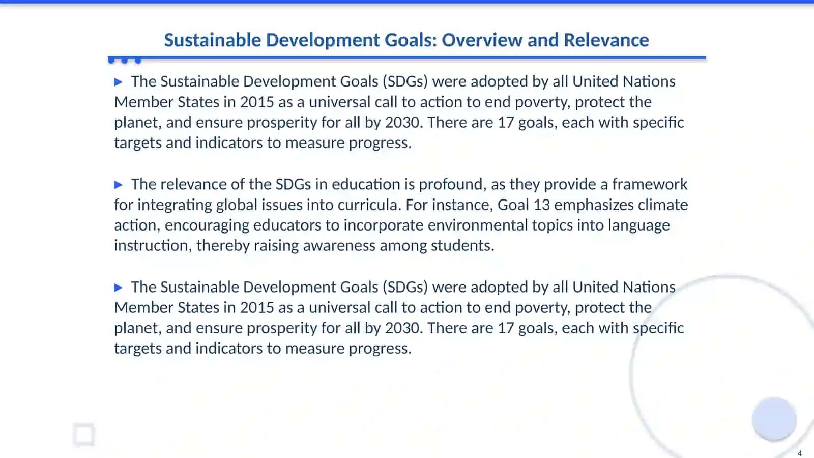 Integrating Global Issues (SDGs) into Language Instruction 4