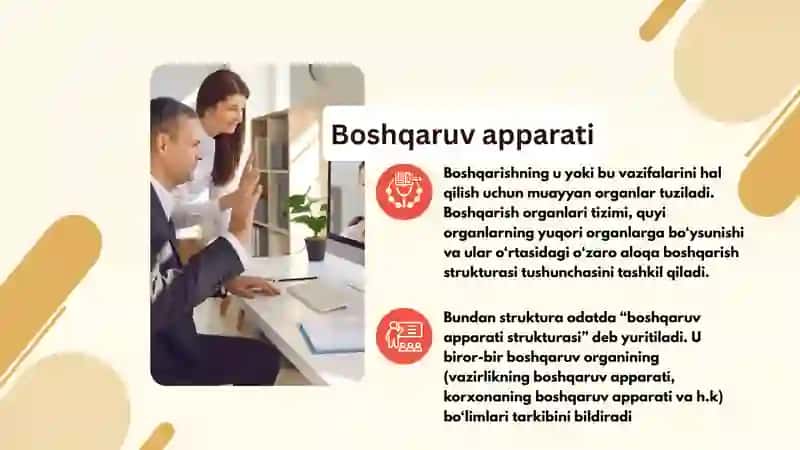 Korxona va tashkilotlarda boshqaruv strukturasi 4