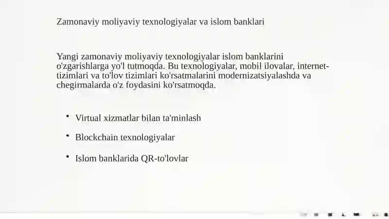 Islom Banklari Paydo Bo'lishi va Rivojlanishi 4