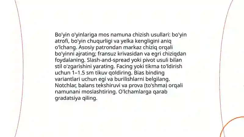 Bo'yin o'yindilariga ishlov berish namunalari 4