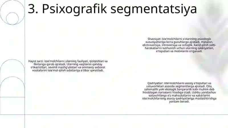 Bozorni Segmentlash Xususiyatlari 4