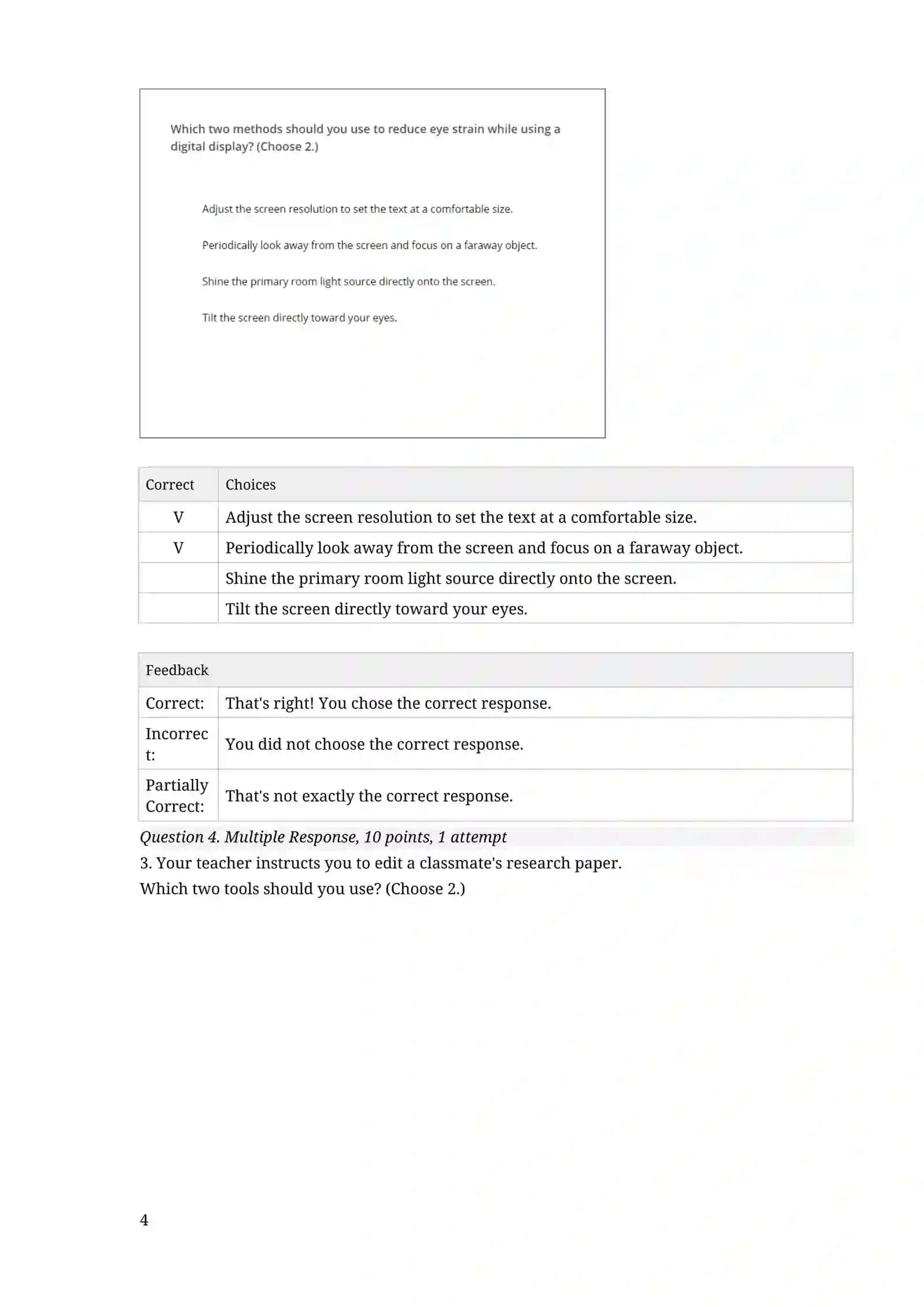 IC3 GS6 Level 1 Test 4