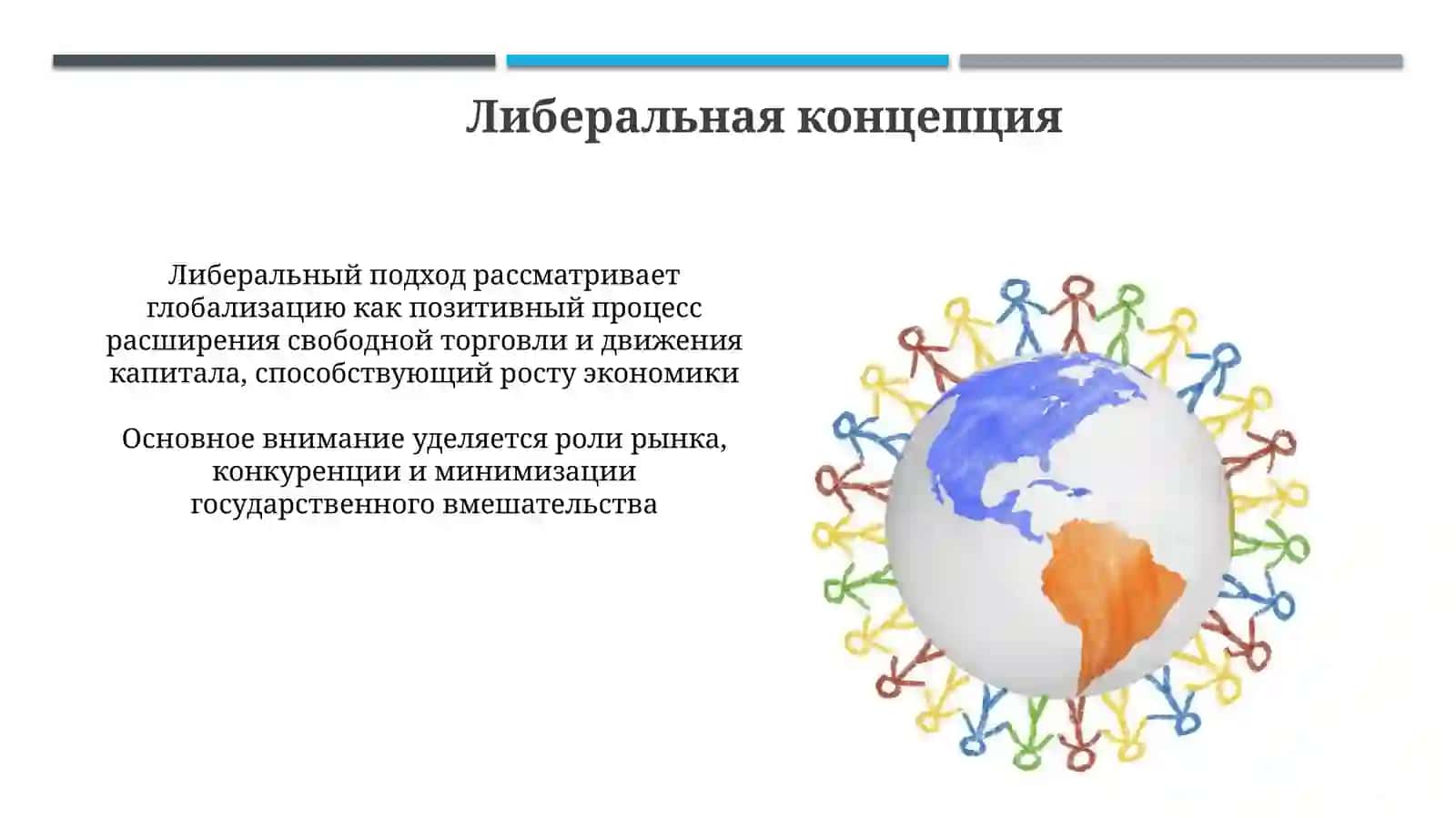 Основные направления научных концепций глобализации мировой экономики 4