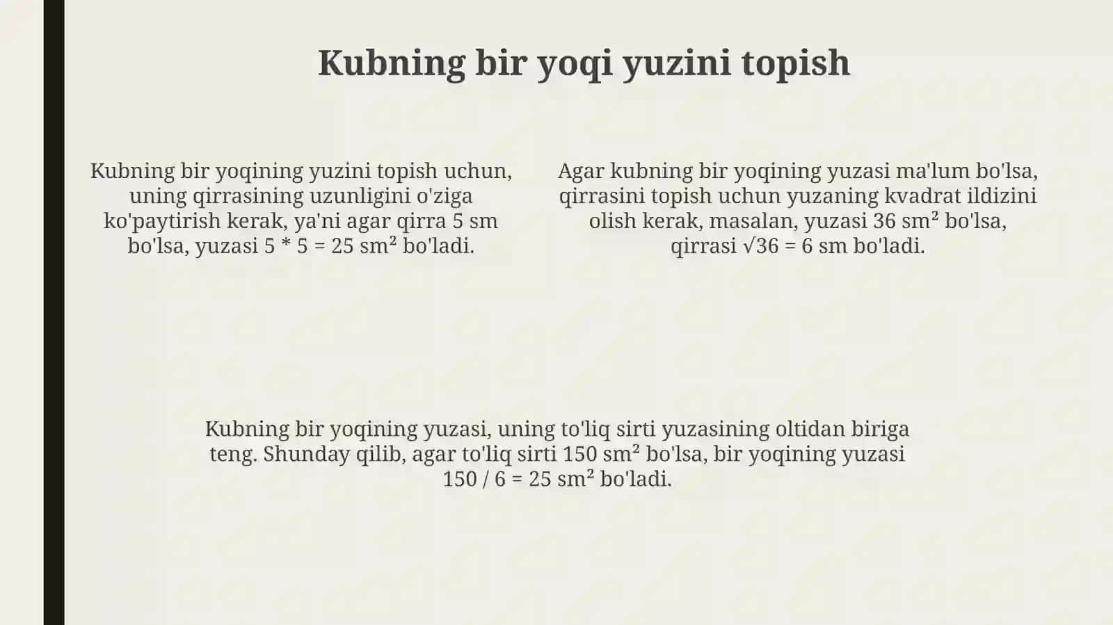 Kubning yoqining yuzi 4