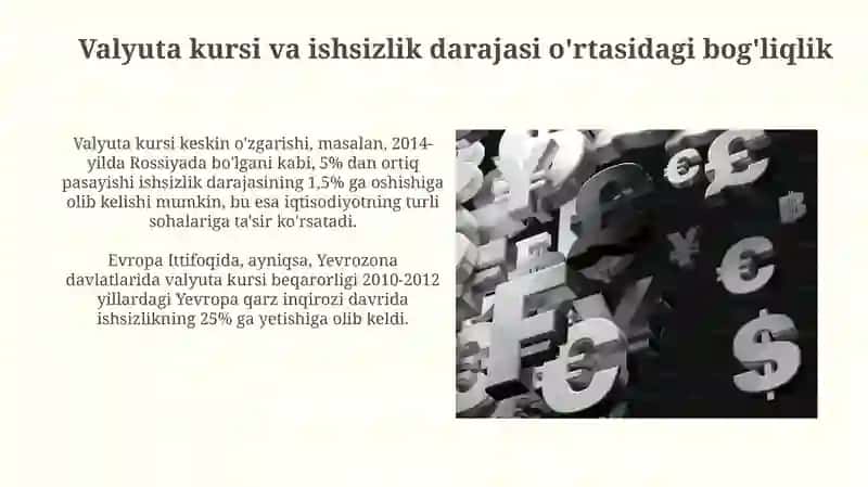Valyuta kurslarining makroiqtisodiy barqarorlikka ta'siri 4