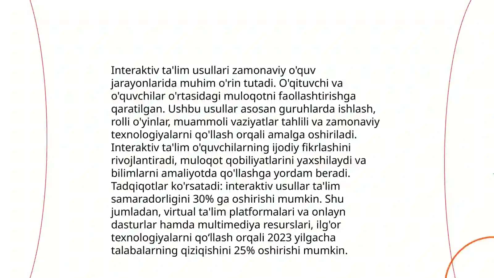 Taʼlim metodi va vositalari. Taʼlimni tashkil etish shakllari 4