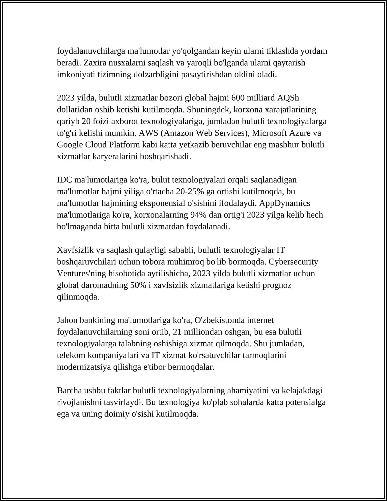 RAQAMLI IQTISODIYOTNING ASOSIY TEXNOLOGIYALARI 4