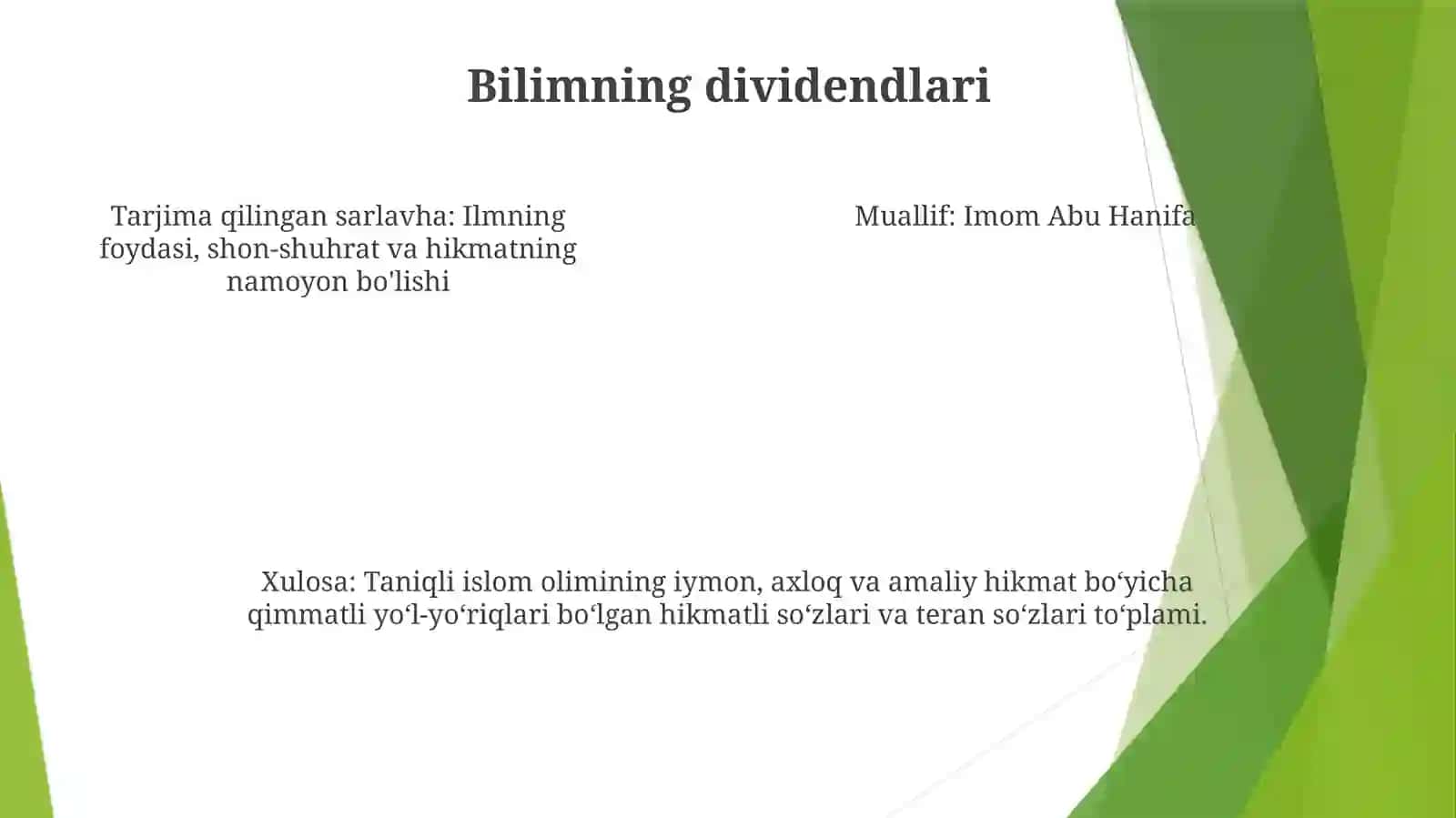 Yashash Va Uning Hikmatlar To'Plami 4