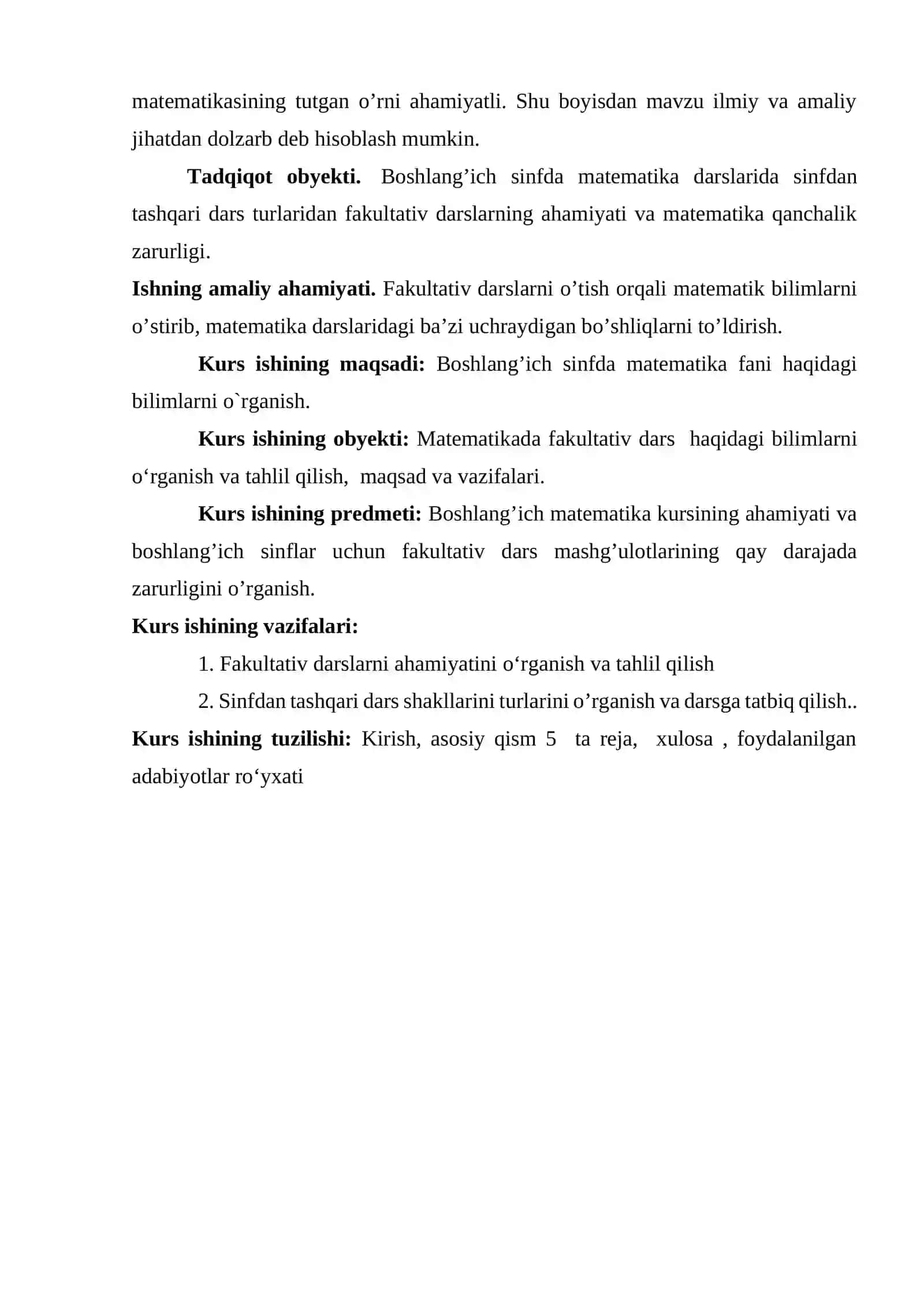 1-SINF O‘QUVCHILARNING MATEMATIKADAN SINFDAN TASHQARI ISHLARNI TASHKIL QILISH METODIKASI 4