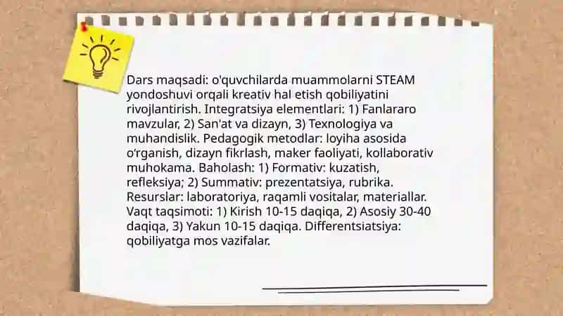 Ta'limda STEAM tizimi va kreativlik 4