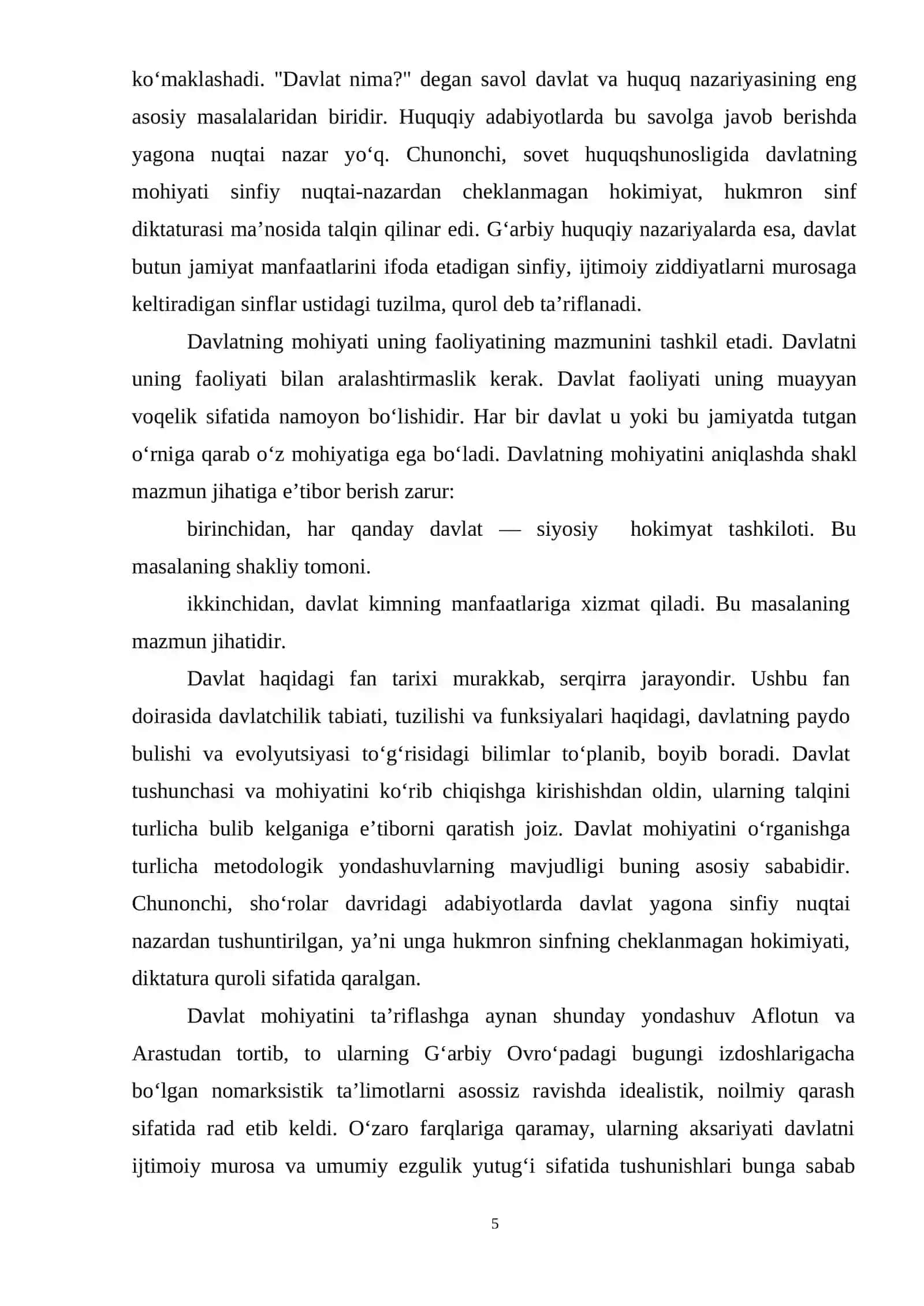 Davlat mohiyati haqidagi nazariyalar 4