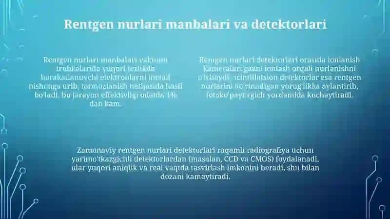 Rentgen nurlari va ularning amaliy tadbiqi 4