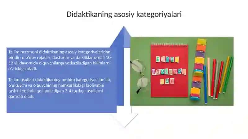 Didaktikning predmeti vazifalar va asosiy katigoriyalari 4