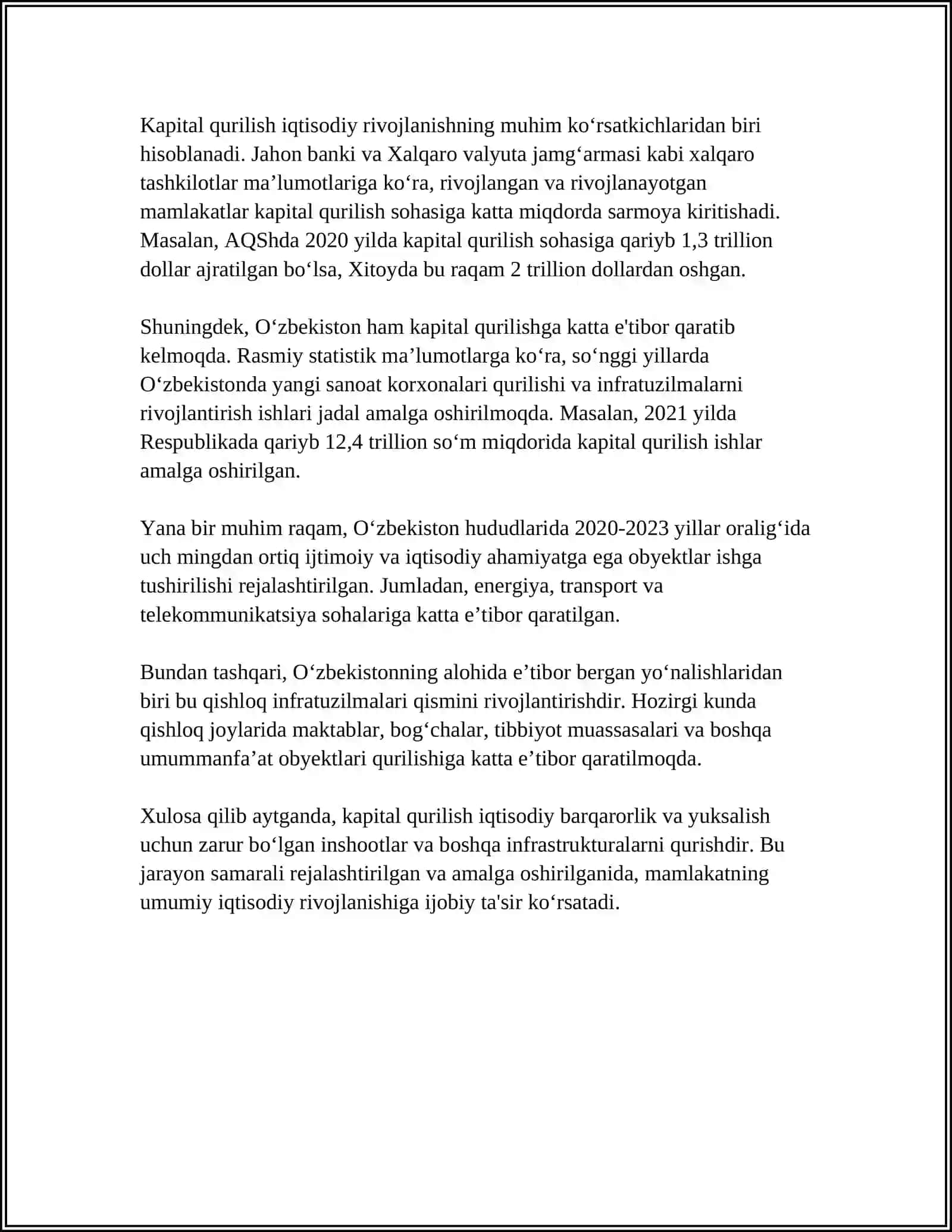 KAPITAL QURILISHNI TASHKIL ETISH ASOSLARI 4