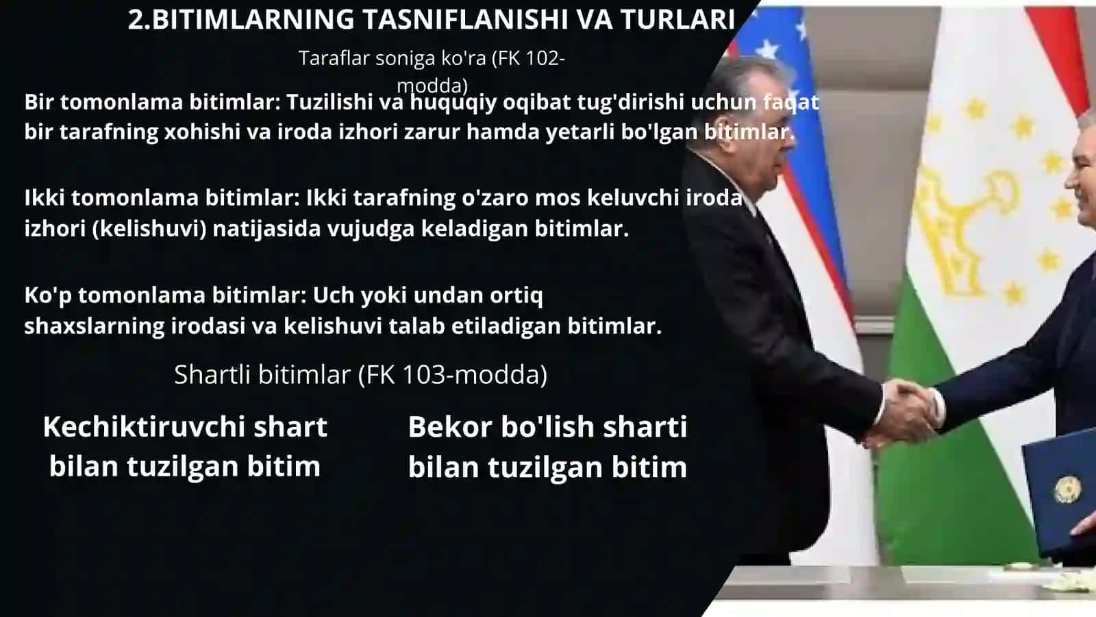 FUQAROLIK HUQUQIDA BITIMLAR VA SHARTNOMALAR 4
