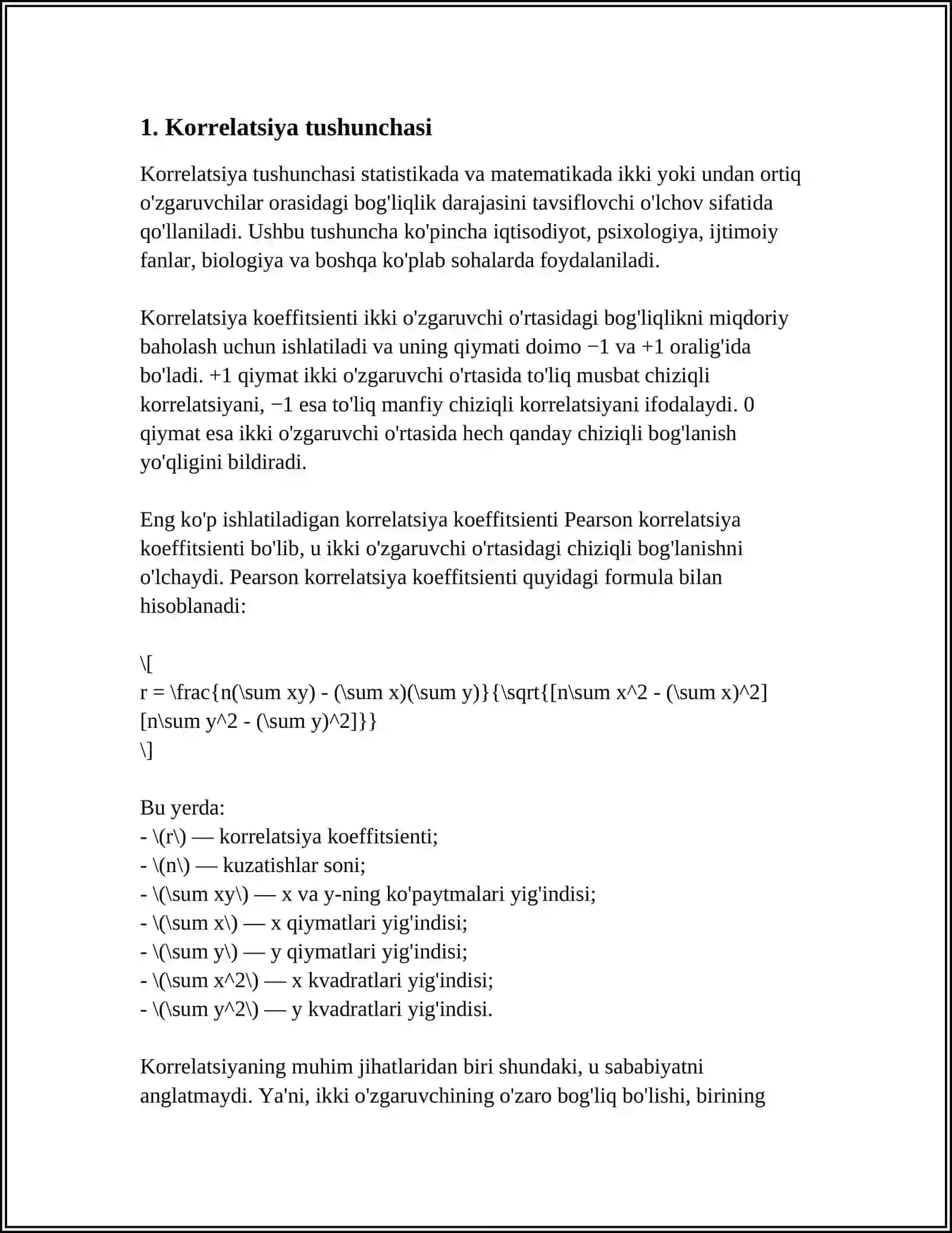 IQTISODIY TAHLILNING KORRELATSION VA REGRATSION USULLARI 4