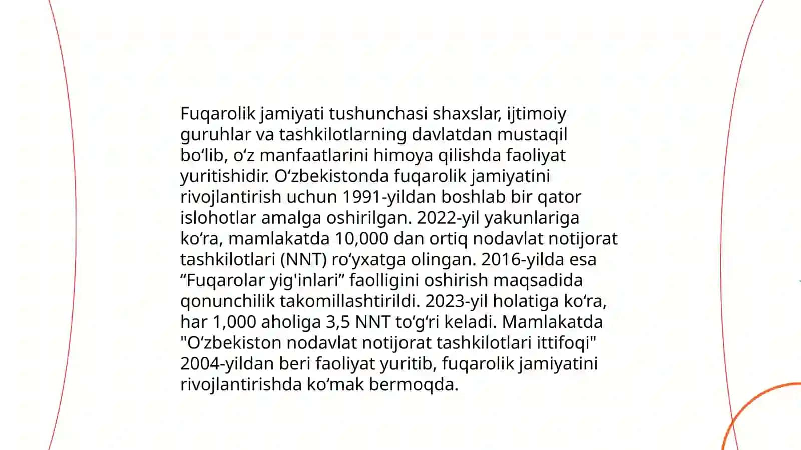 O'zbekistonda demokratik fuqorolik jamiyati, asoslarining shakillanishi amalga oshirilgan siyosiy islohatlar 4