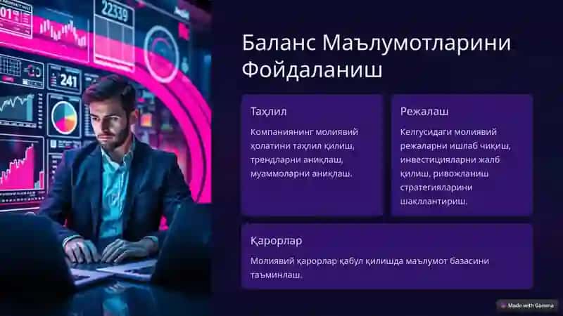 Бухгалтерия Баланси:Тузилиши, Чоп этиш ва Аҳамияти 4