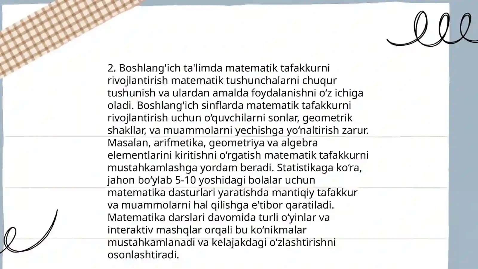 Boshlanģich sinflarda matematika òqitishning kampetensiyaviy yondashuv 4