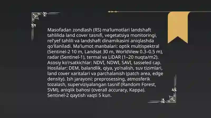 Landshaftli yer tuzishda raqamli xaritalarning qo’llanilishi 4