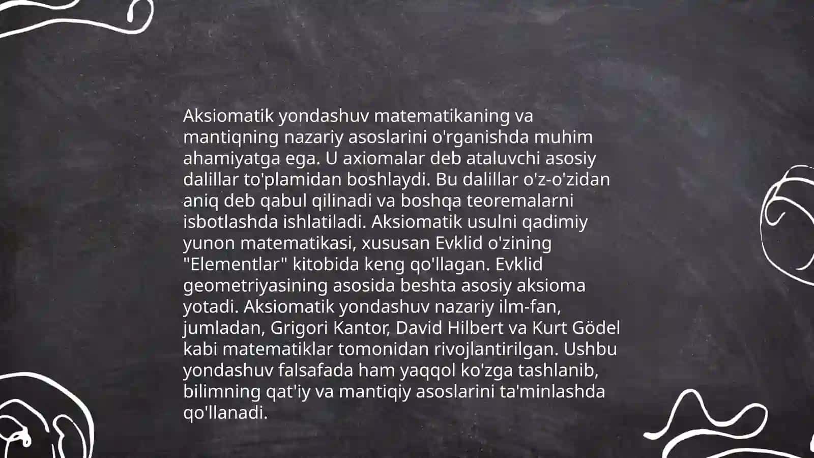Determinantlar nazariyasini aksiomatik qurish 4