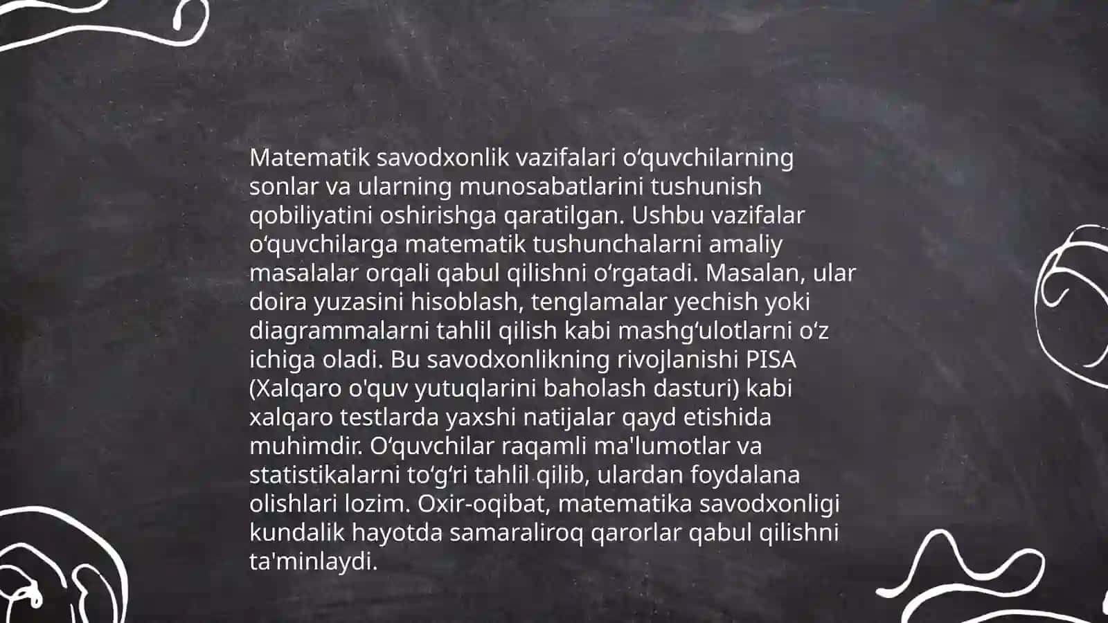 PISA sinov topshiriq turlari va ularni baholash mezonlari 4