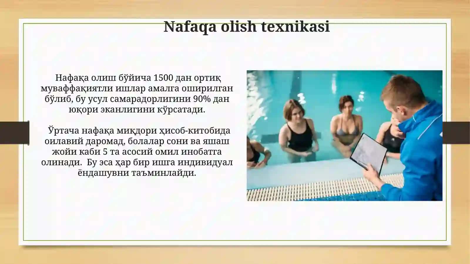 Suzishning usullarini o'rgatish 4