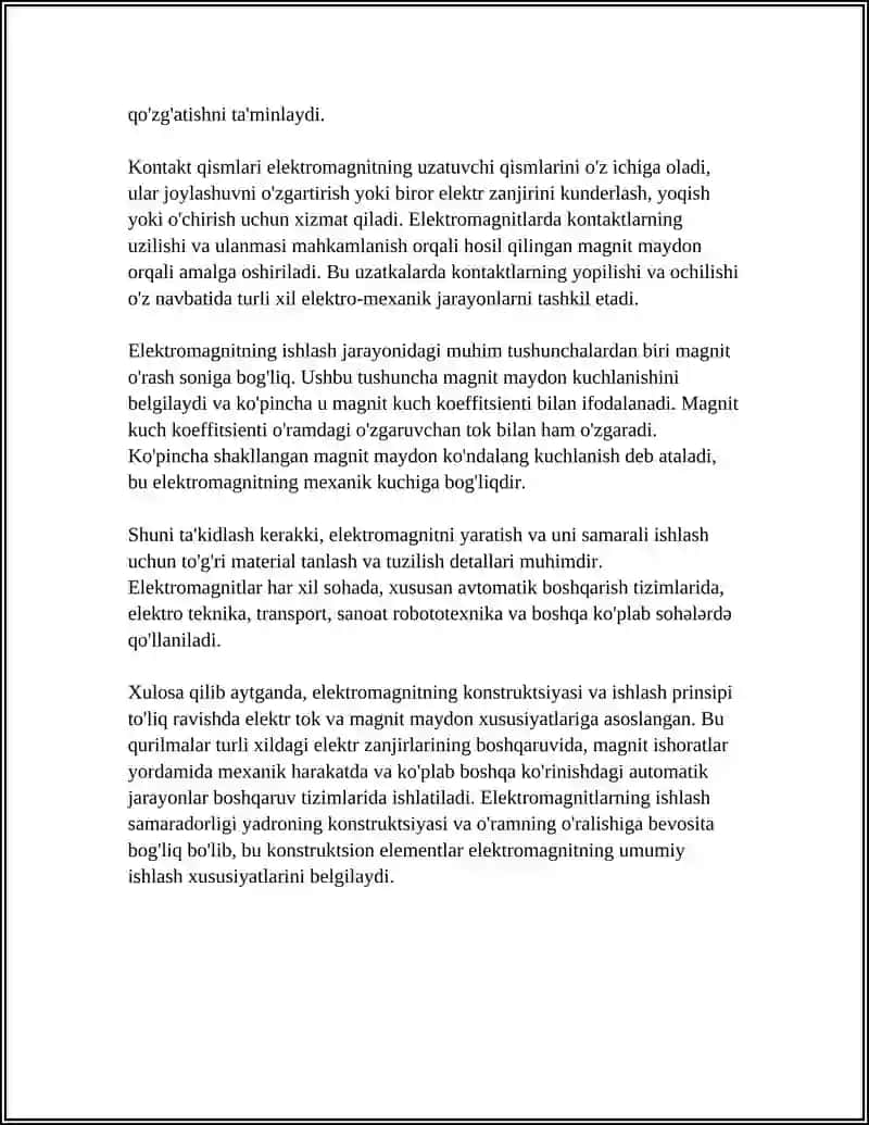 ELEKTORO MAGNITLAR VA MAGNITLI ISHGA TUSHIRGICHLAR 4
