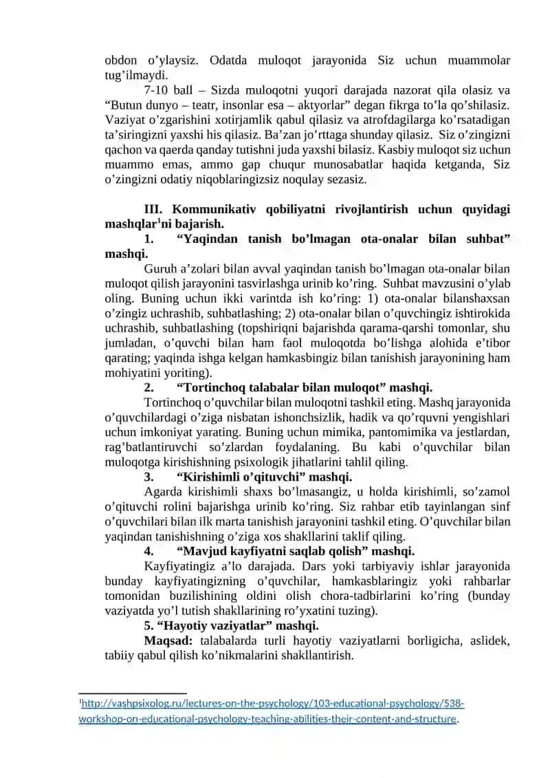 Pedagoglarda kasbiy mahoratni takomillashtirish 4