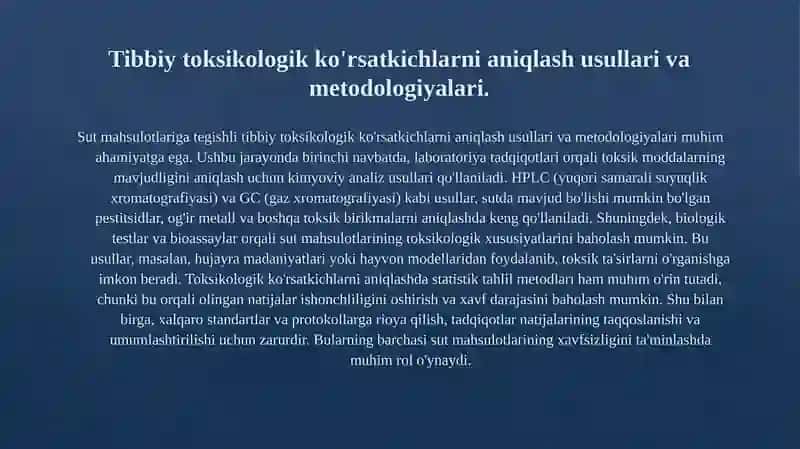 Sut Mahsulotlaridagi Toksik Moddalar va Ular Manbalari 4