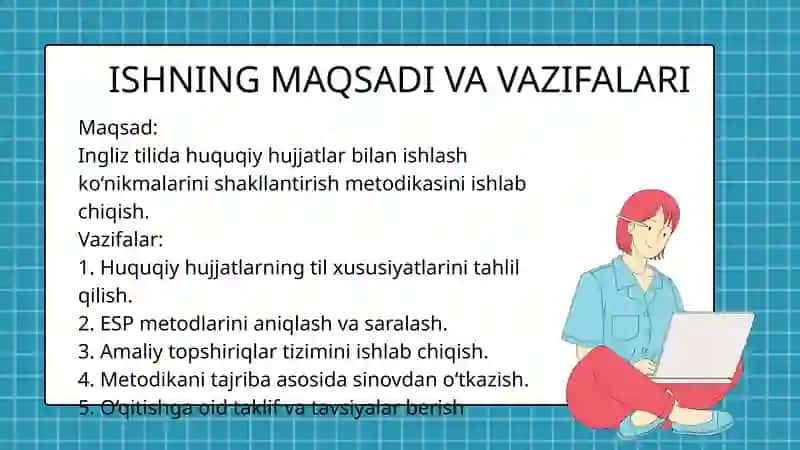 INGLIZ TILIDA HUQUQIY HUJJATLAR BILAN ISHLASH KO‘NIKMALARINI SHAKLLANTIRISH METODIKASI 4