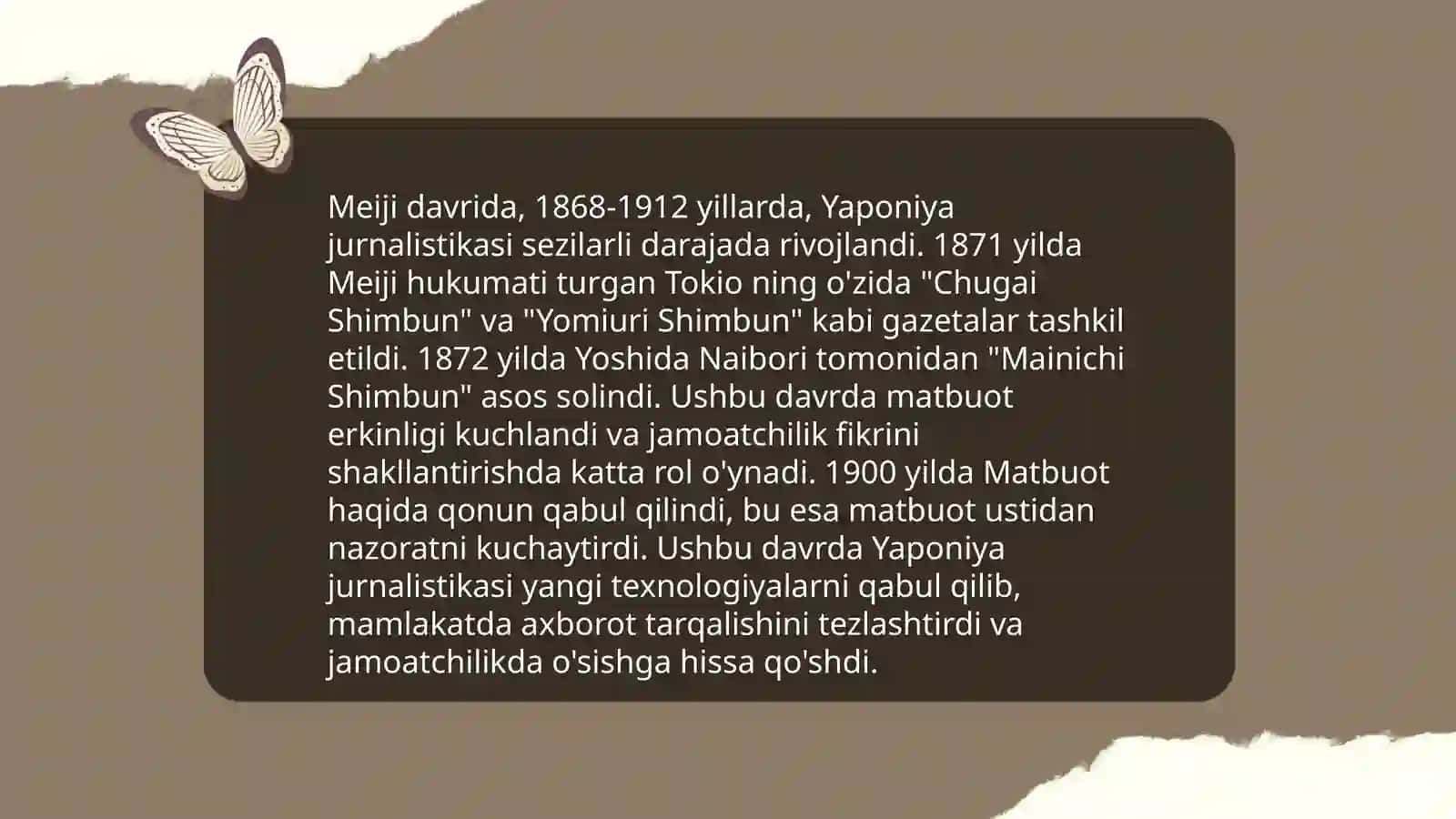 Yaponiya va Korea jurnalistikasi taraqqiyoti 4