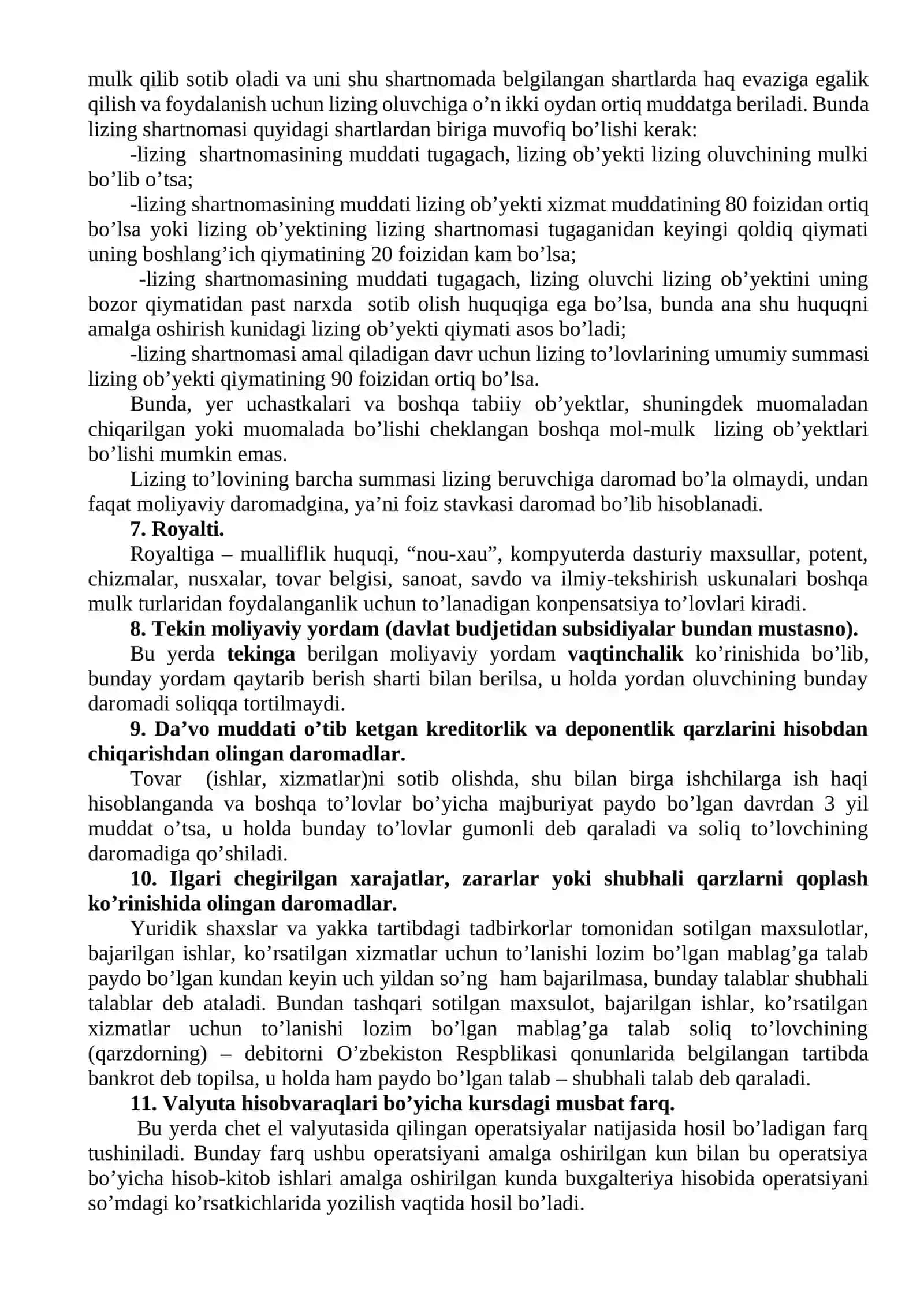 Yuridik shaxslar daromadi (foydasi)ga solinadigan soliqni hisoblash va budjetga to’lash tartibi 4