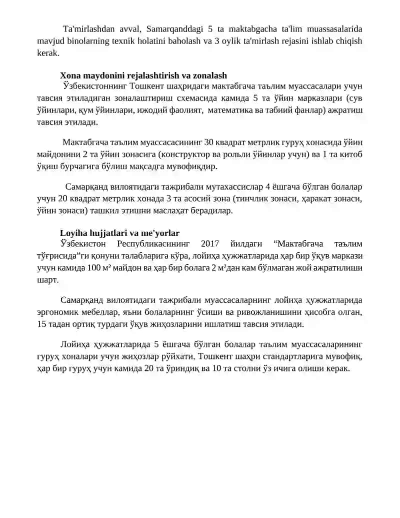 Maktabgacha ta'lim tashkilotlarida guruh xonalarida rivojlantiruvchi markazlarni jixozlash tartibi 4