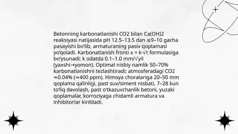 Beton va temirbeton konstruksiyalarni karozyadan himoyalash 4