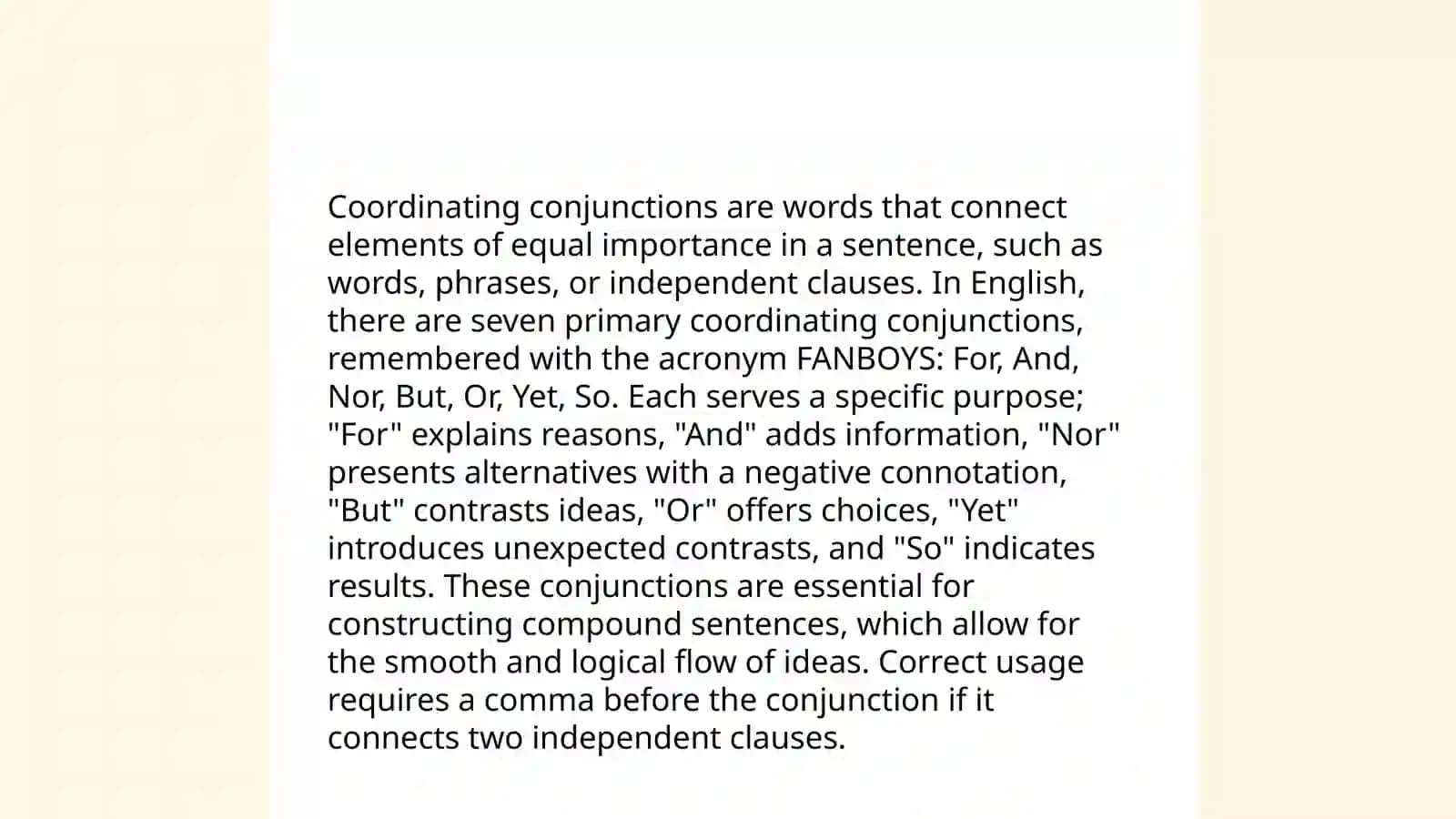 Conjunctions 4