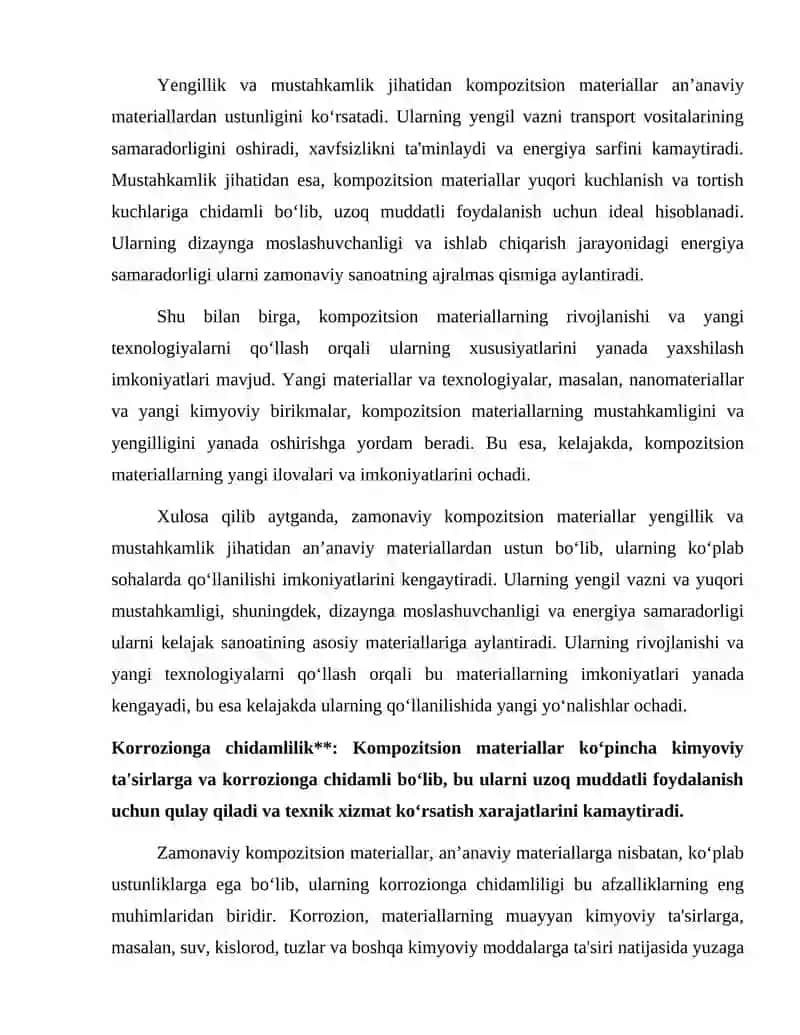 Zamonaviy kompozitsion materiallar 4