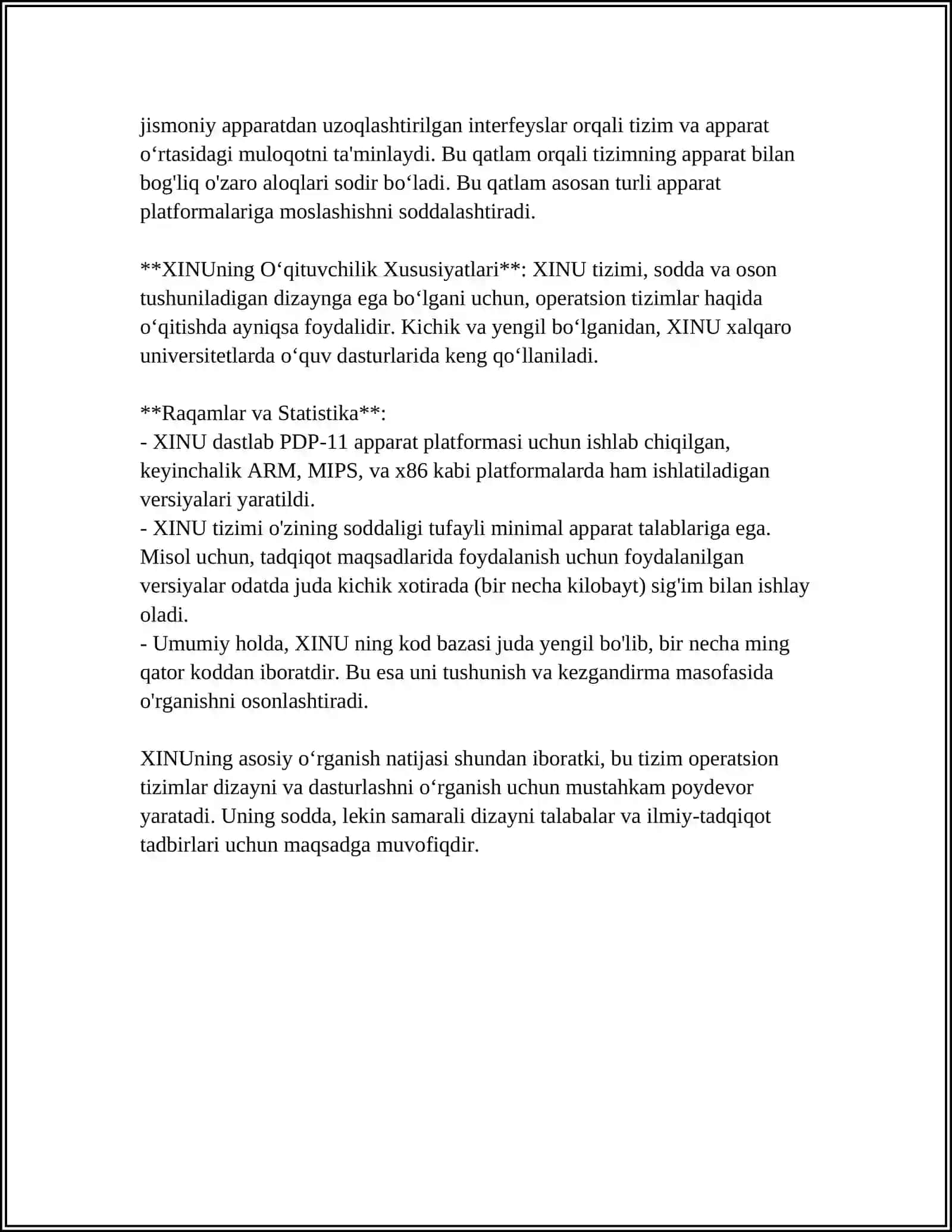 XINU OILASINING OPERATSION TIZIMLARI 4