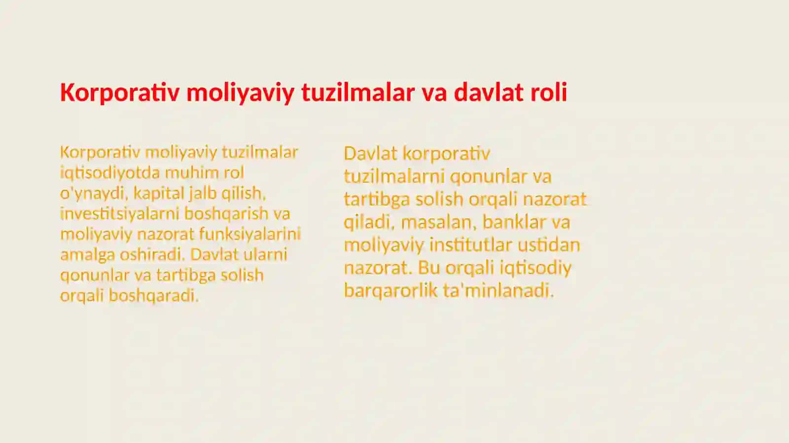 Korporativ moliyaviy tuzilmalarning davlat bilan munosabatlari 4