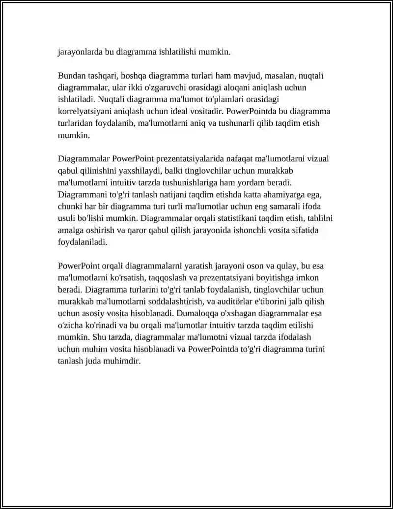 DIAGRAMMA VA POWERPOINT ORQALI MAʼLUMOTLARNI QAYTA ISHLASH 4