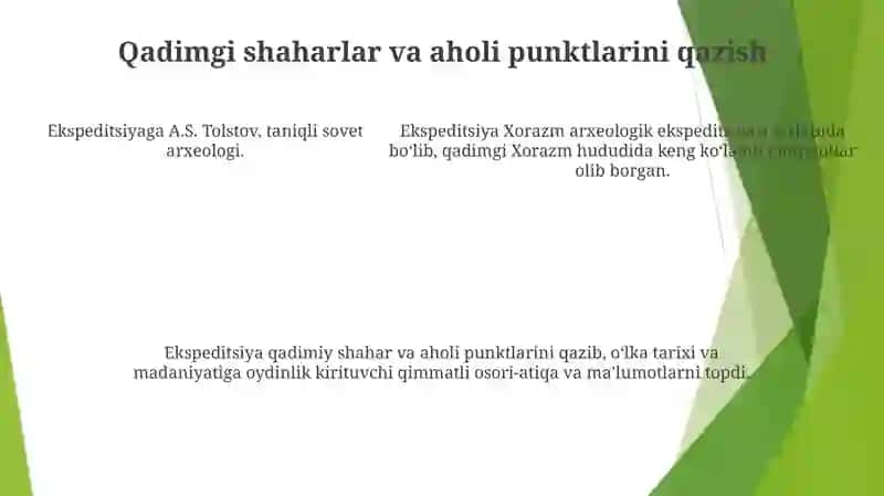 Qadimgi Xorazm Arxeologik Ekspeditsiyasi Tadqiqotlari 4