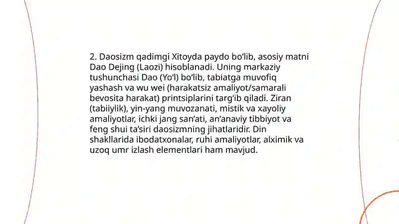 Milliy dinlar 4